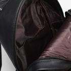 Рюкзак молодёжный на молнии, 1 отдел, 3 наружных кармана, цвет чёрный - Фото 5