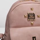 Рюкзак молодёжный на молнии, 1 отдел, 3 наружных кармана, цвет розовый - Фото 4