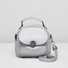 Рюкзак-сумка на молнии, 1 отдел, 2 наружных кармана, цвет серый - Фото 6