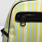 Рюкзак молодёжный, отдел на молнии, 4 наружных кармана, цвет жёлтый/белый - Фото 6
