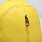 Рюкзак на молнии, 1 отдел, 2 наружных кармана, цвет жёлтый - Фото 4