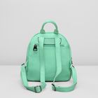 Рюкзак на молнии, 1 отдел, 2 наружных кармана, цвет зелёный - Фото 3