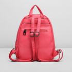 Рюкзак на молнии, 1 отдел, 2 наружных кармана, цвет красный - Фото 3