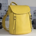 Рюкзак молодёжный, отдел на кнопке, наружный карман, цвет жёлтый - Фото 1