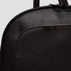 Рюкзак молодёжный на молнии, 1 отдел с перегородкой, 2 наружных кармана, цвет чёрный - Фото 4