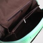 Рюкзак молодёжный на молнии, 1 отдел, 2 наружных кармана, цвет зелёный - Фото 5