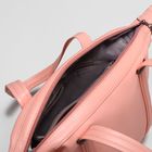 Сумка женская на молнии, 1 отдел, наружный карман, цвет розовый - Фото 5