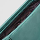 Сумка женская на молнии, 1 отдел, наружный карман, цвет бирюзовый - Фото 5