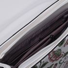 Сумка женская на молнии, 1 отдел с перегородкой, наружный карман, цвет белый/разноцветный - Фото 5