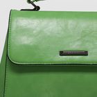 Сумка женская, 1 отдел с перегородкой, наружный карман, цвет зелёный - Фото 4