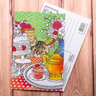 Открытка декоративная "Хитрый котик", 10 х 15 см - Фото 1