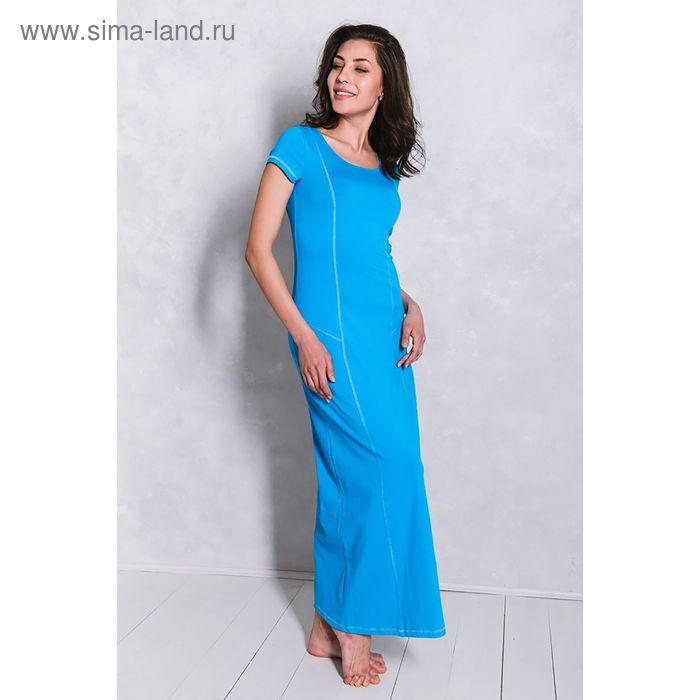 Платье женское WL23117 цвет бирюзовый, рост 158-164, р-р 46 - Фото 1
