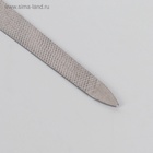 Пилка металлическая для ногтей, 13.5 см, в чехле, цвет серебристый - Фото 2