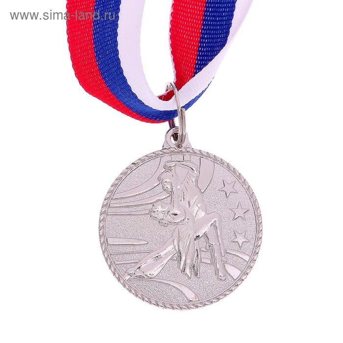 Медаль тематическая «Парные танцы», серебро, d=3,5 см - Фото 1