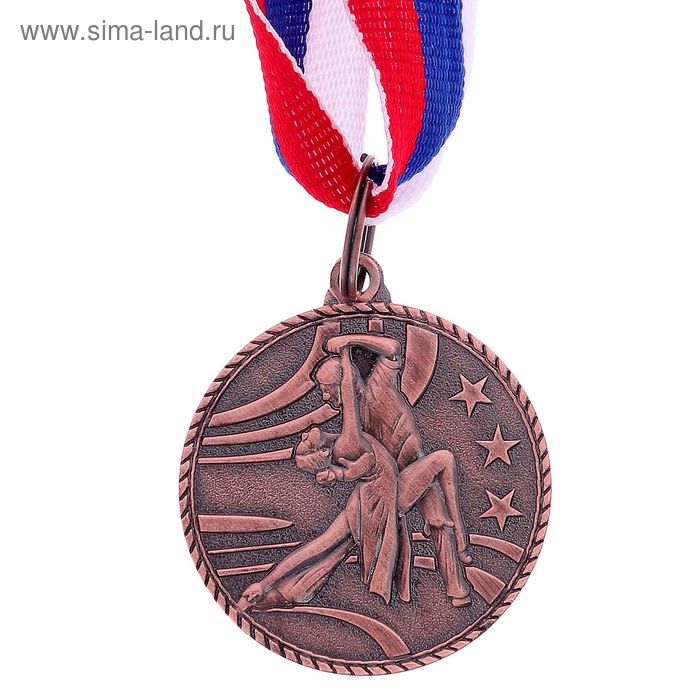 Медаль тематическая «Парные танцы», бронза, d=3,5 см - Фото 1