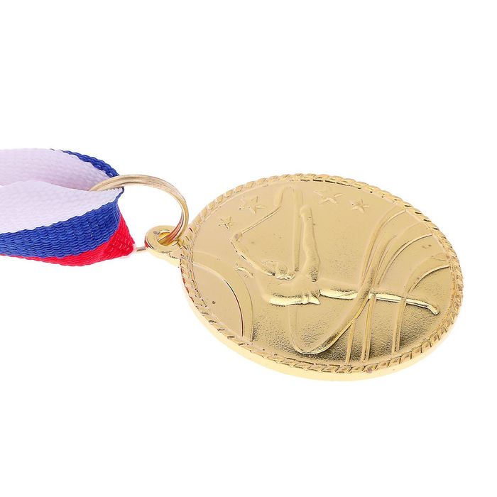 Медаль тематическая «Гимнастика», золото, d=3,5 см - фото 1906860134