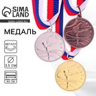 Медаль тематическая «Гимнастика», бронза, d=3,5 см - Фото 1