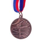 Медаль тематическая «Гимнастика», бронза, d=3,5 см - фото 3801669