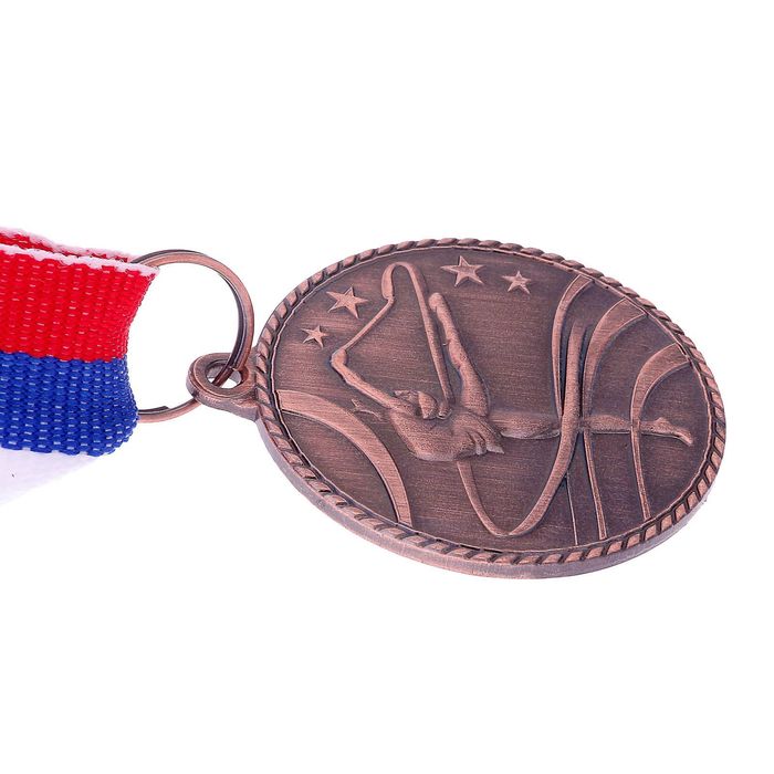 Медаль тематическая «Гимнастика», бронза, d=3,5 см - фото 1906860144