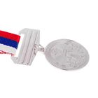 Медаль призовая, 2 место, серебро, d=3,5 см - Фото 2