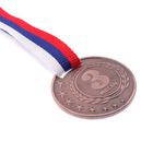 Медаль призовая 064 диам 4 см. 3 место. Цвет бронз. С лентой - Фото 3