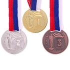 Медаль призовая, 2 место, серебро, d=3,5 см - Фото 5