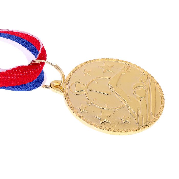 Медаль тематическая «Плавание», золото, d=3,5 см - фото 1906860187