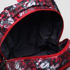Рюкзак молодёжный на молнии, 2 отдела, 3 наружных кармана, цвет чёрный/красный - Фото 5