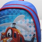 Рюкзак детский, отдел на молнии, светоотражающая вставка, цвет голубой - Фото 4