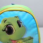 Рюкзак детский, отдел на молнии, светоотражающая вставка, цвет голубой - Фото 4