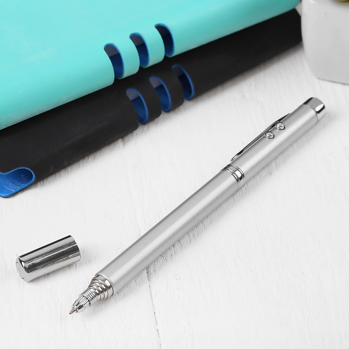 Ручка-лазер «Указка», с фонариком, магнит - Фото 1