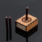 Набор ларец желаний "Щит от врагов" со свечками, 5,2х4,5х2 см - фото 8324211