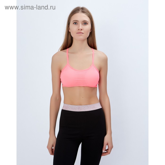 Топ спортивный с чашками ONLITOP Summer pink р-р S - Фото 1