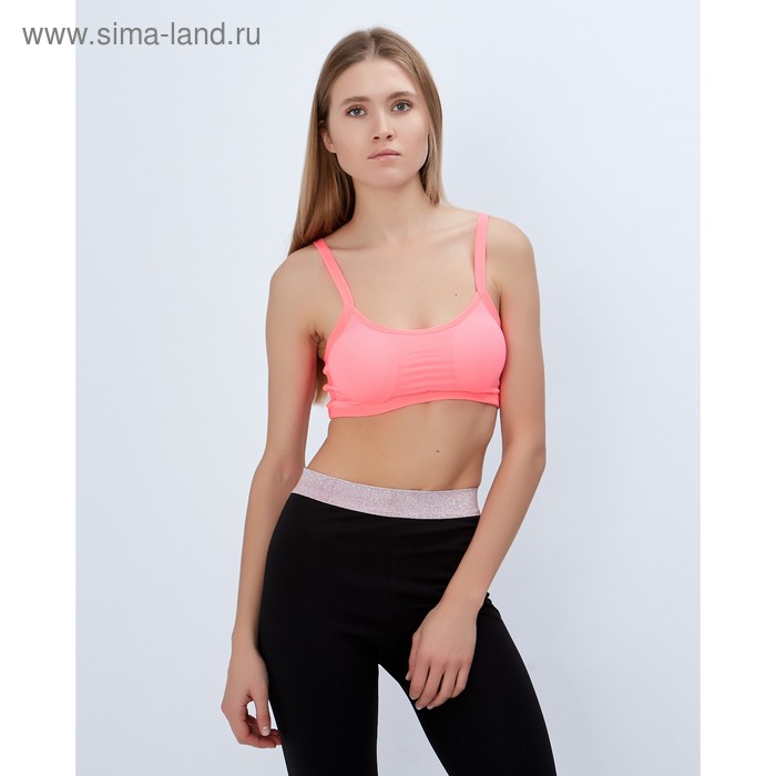 Топ спортивный с чашками ONLITOP Summer beach pink р-р M - Фото 1