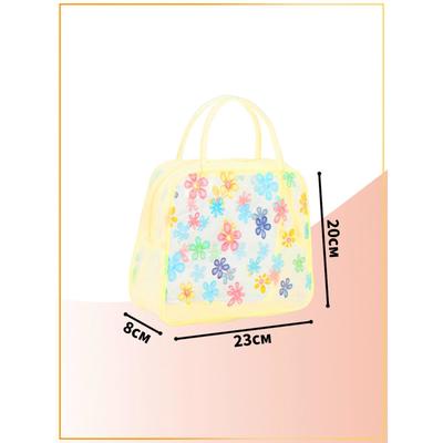 Косметичка на молнии, цвет жёлтый