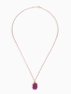 Гарнитур 3 предмета: серьги, кулон, кольцо безразмерное «Эдель» классик, цвет фиол в золоте, 45 см - Фото 5