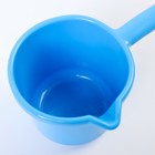 Ковш для купания и мытья головы,банный ковшик, хозяйственный 1,3 л, цвет МИКС - Фото 3