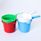 Ковш для купания и мытья головы,банный ковшик, хозяйственный 1,3 л, цвет МИКС - Фото 5