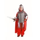 Карнавальный костюм «Богатырь», текстиль, размер 26, рост 104 см - фото 297897967