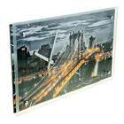 Часы-картина настенные, серия: Город, "Манхэттенский мост", 35х60 см - Фото 6