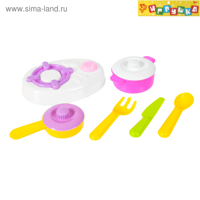 Набор посуды "Вкусно готовим-3", 6 предметов, цвета МИКС - Фото 1