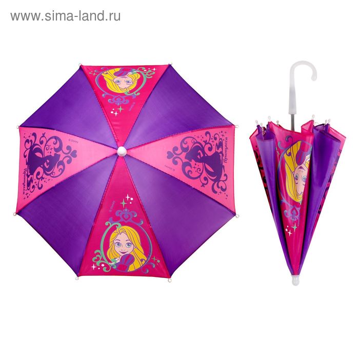Зонт детский "Принцесса", Принцессы: Рапунцель, 8 спиц d=52 см - Фото 1