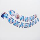 Гирлянда на люверсах «С Днем Рождения!», длина 235 см, Холодное Сердце - Фото 2