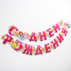 Гирлянда на люверсах "С Днем Рождения!", длина 235 см, Принцессы - Фото 3