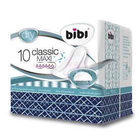 купить Прокладки для критических дней BiBi Classic Maxi Dry, 10 шт.