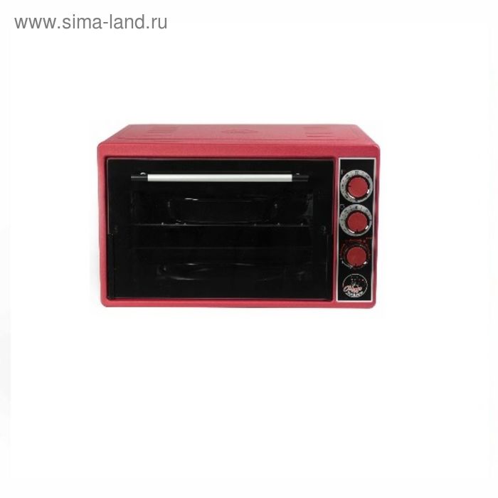 Мини-печь "Чудо Пекарь" ЭДБ-0123, объем 39 л, красный - Фото 1