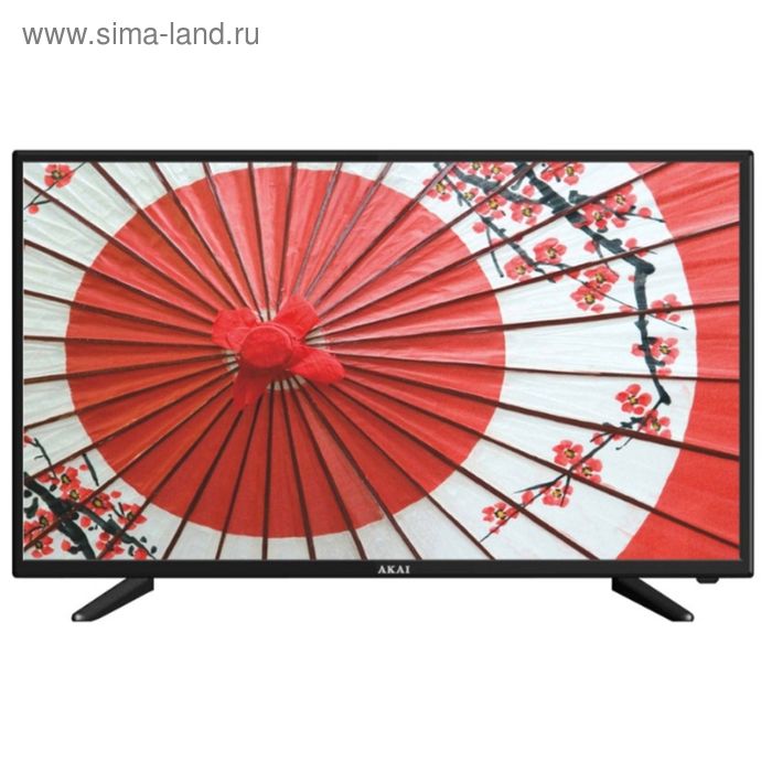 Телевизор Akai LEA-39V51P, 39'', 1366x768, 720p, DVB-T2, 3xHDMI, черный - Фото 1