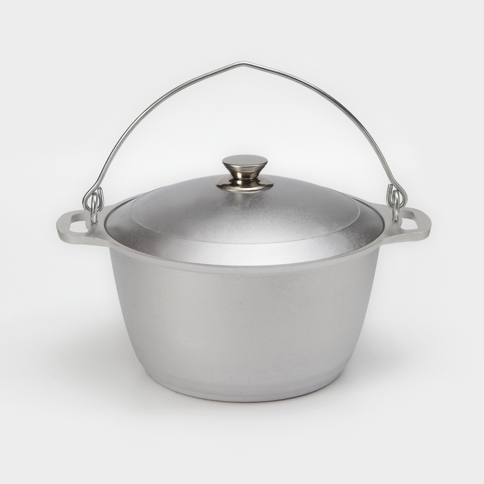 Котел походный, 6 л, алюминиевая крышка - Фото 1