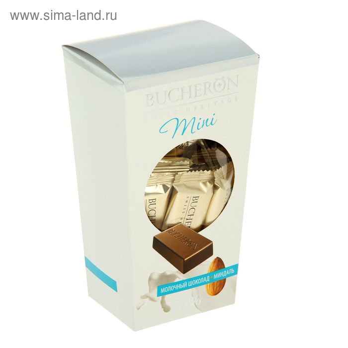 Шоколад "Bucheron Mini" молочный  с миндалем, 171 г - Фото 1