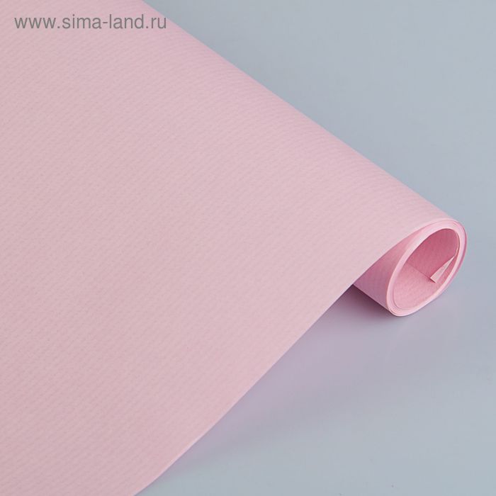Крафт-бумага Sadipal Fusion, цвет розовый 10666, 1 x 3 м, 65 г/м2 - Фото 1